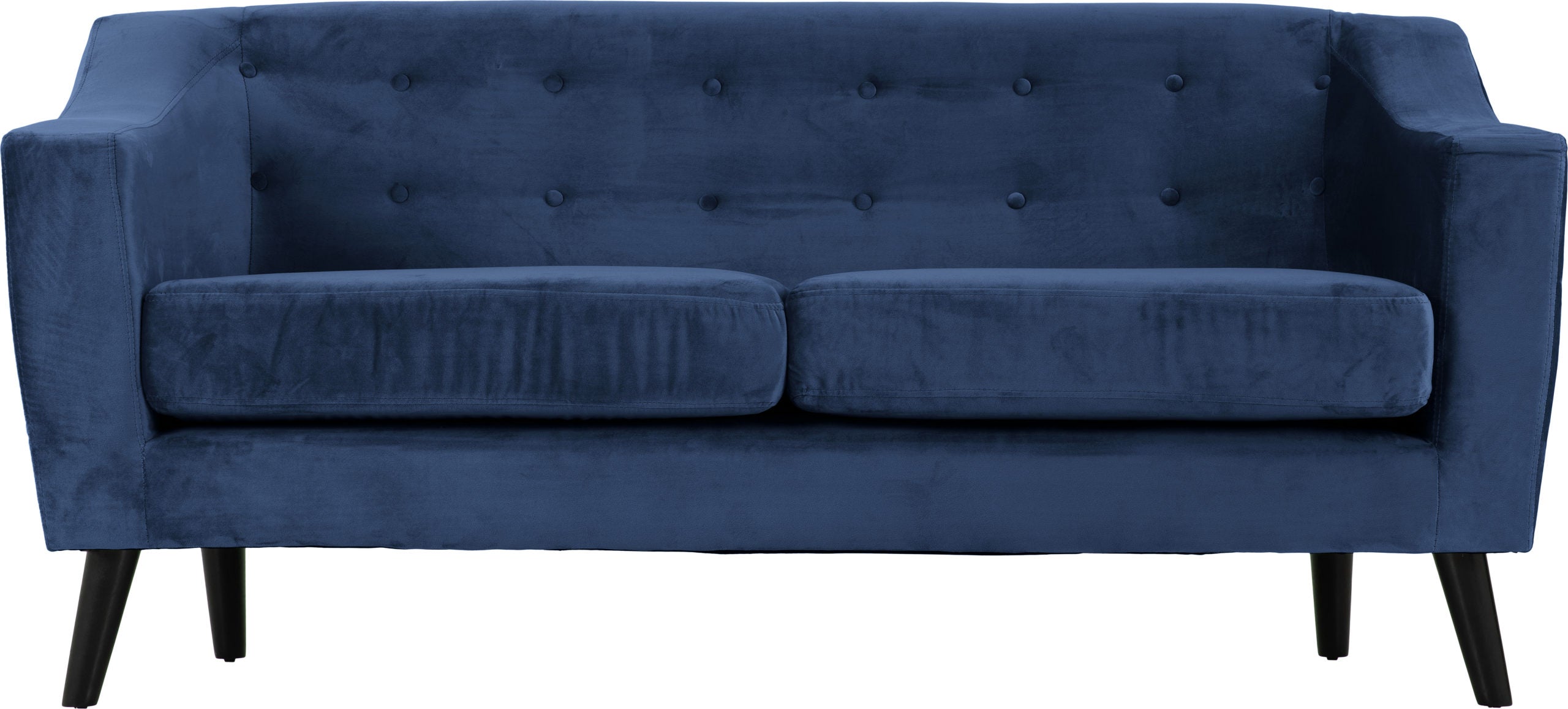 Ashley 3 Seater Sofa Blue Velvet Fabric