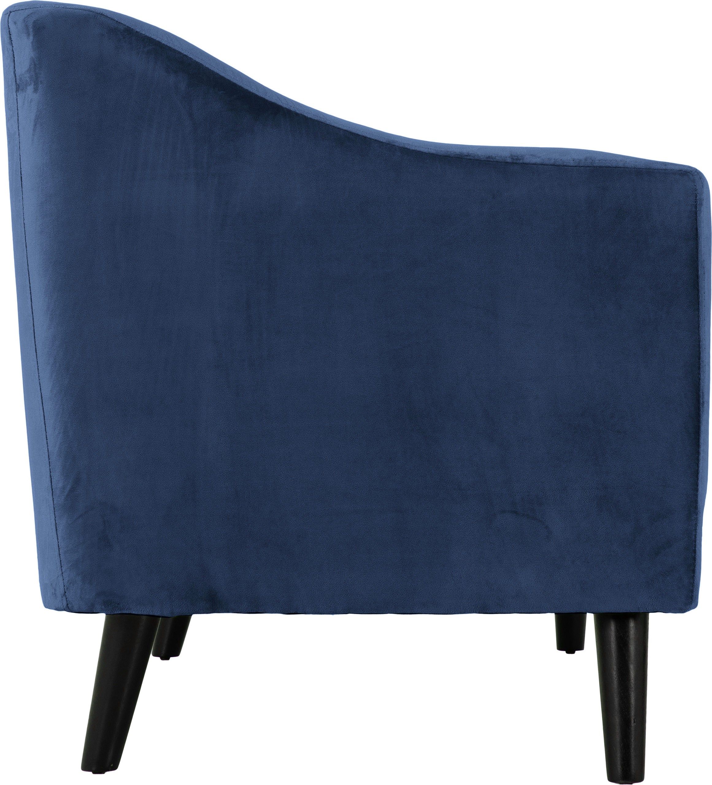 Ashley 3 Seater Sofa Blue Velvet Fabric