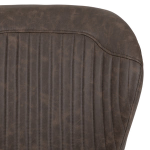 Quebec Chair (box of 4) Brown Faux Leather