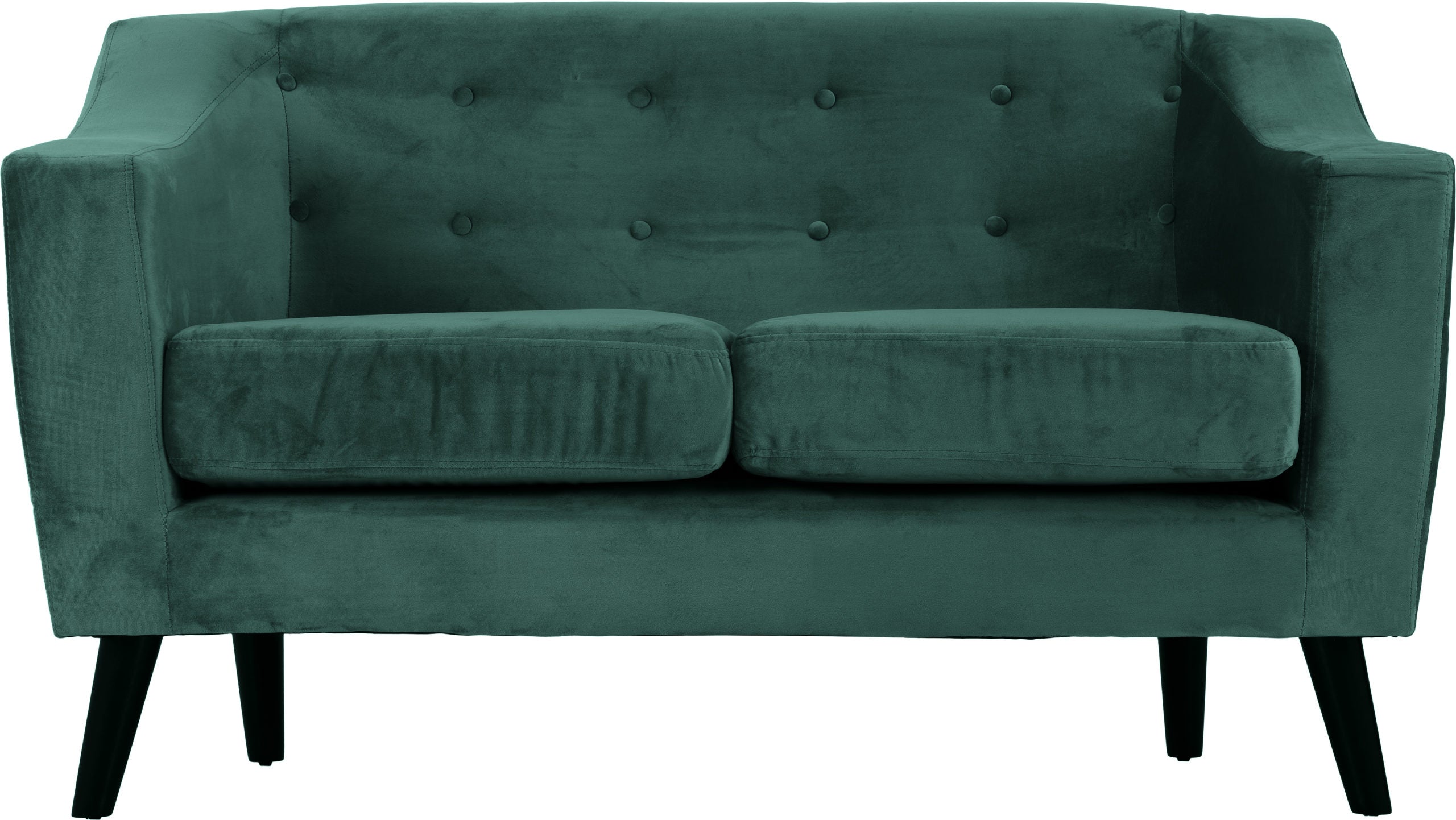 Ashley 2 Seater Sofa Green Velvet Fabric