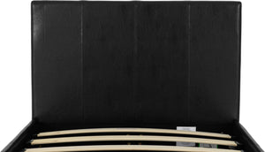 Waverley 3' Storage Bed Black Faux Leather