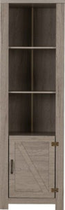 Zurich 1 Door Bookcase Grey Wood Grain