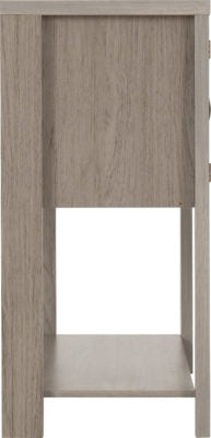 Zurich 2 Door Console Table Grey Wood Grain