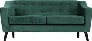 Ashley 3 Seater Sofa Green Velvet Fabric