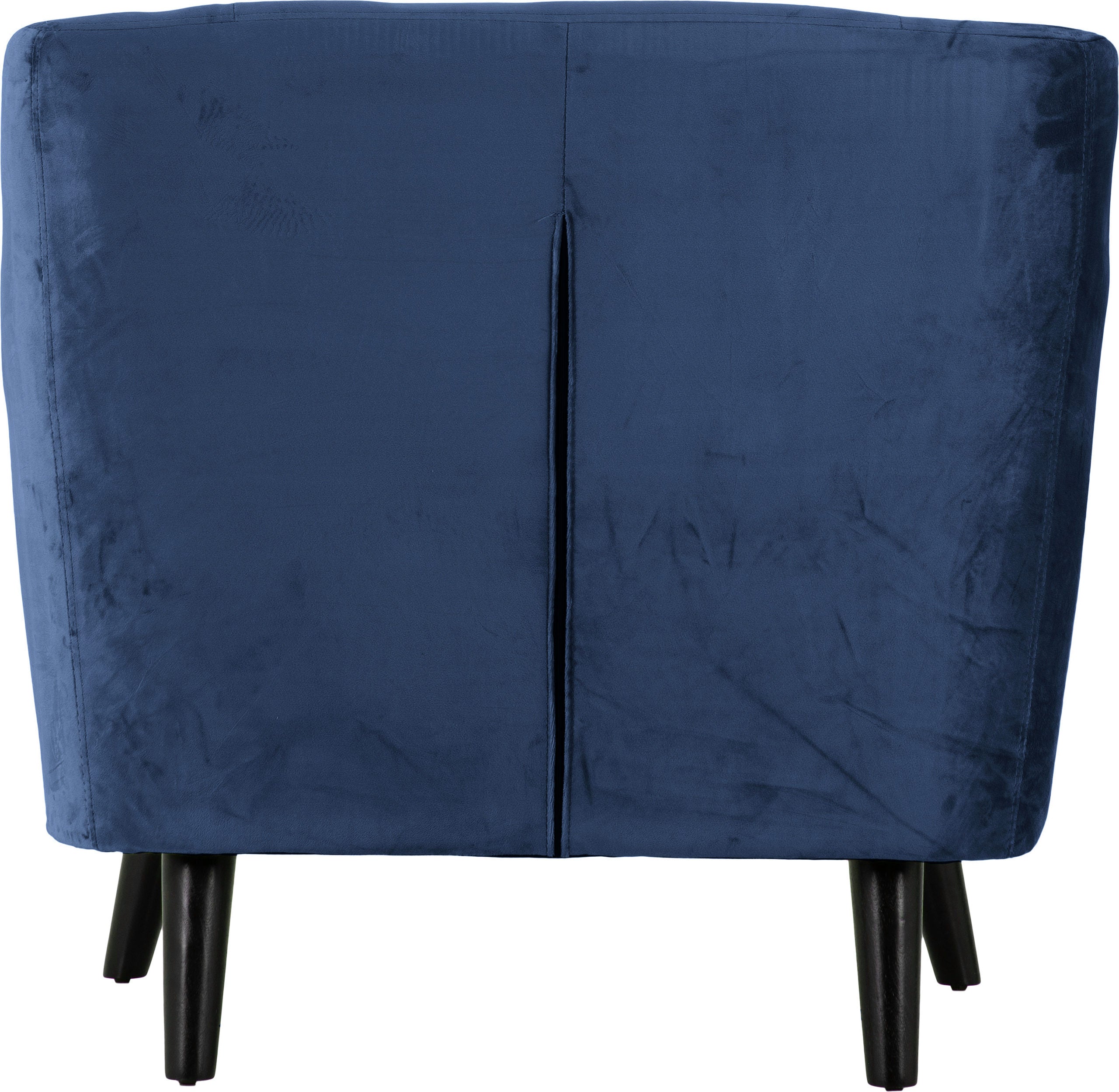 Ashley 1 Seater Sofa - Blue Velvet Fabric