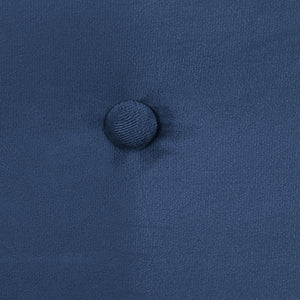 Ashley 1 Seater Sofa - Blue Velvet Fabric