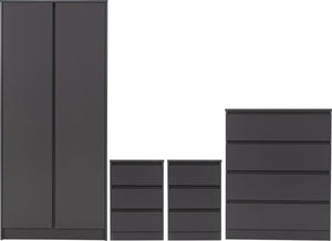 Malvern 2 Door Wardrobe Bedroom Set
