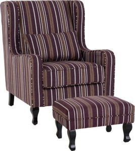 Sherborne Fireside Chair and footstall