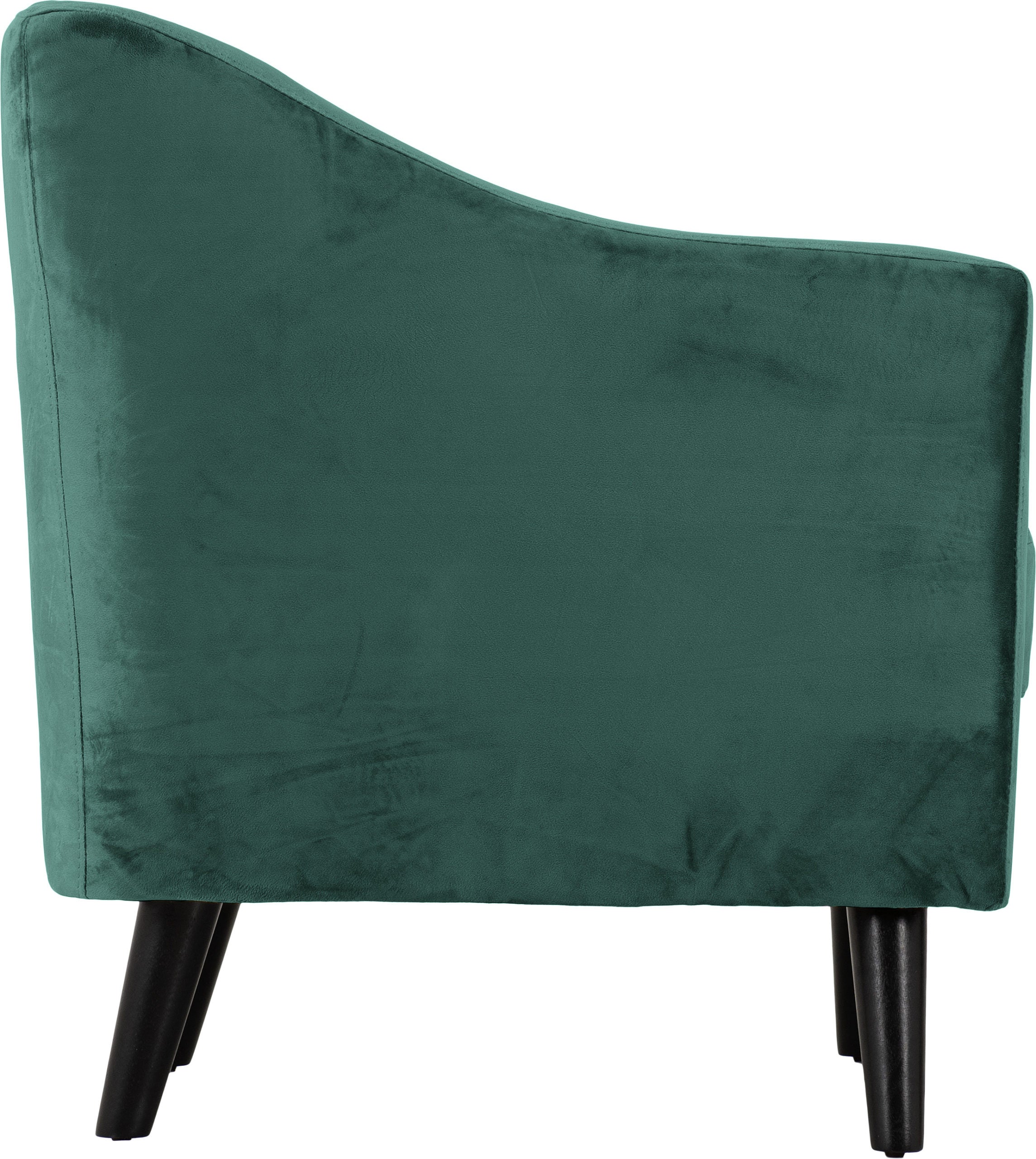 Ashley 1 Seater Sofa Green Velvet Fabric