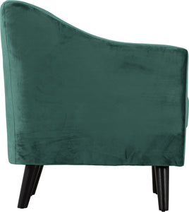 Ashley 1 Seater Sofa Green Velvet Fabric