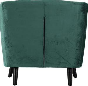 Ashley 1 Seater Sofa Green Velvet Fabric