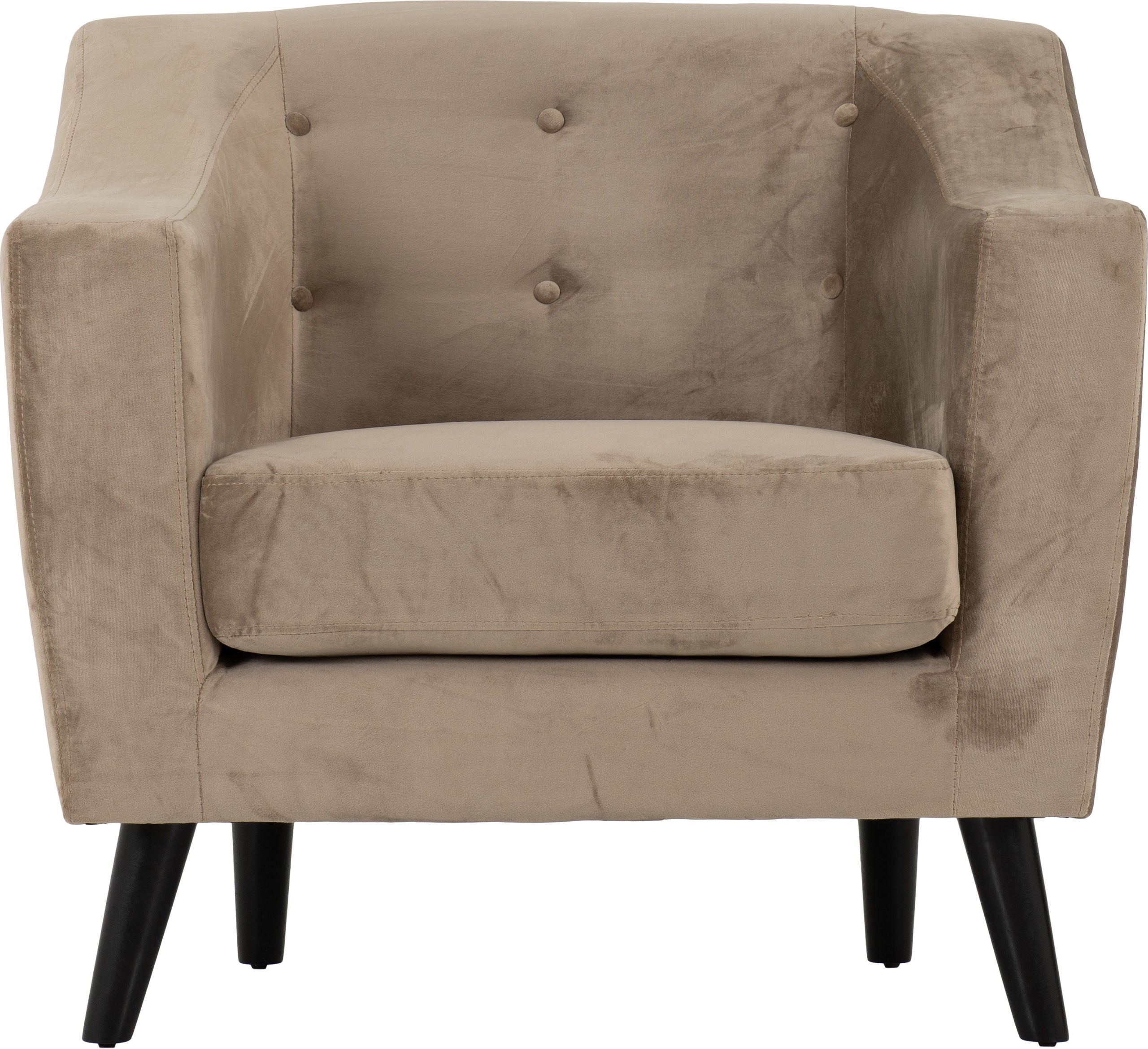 Ashley 1 Seater Sofa Oyster Velvet Fabric