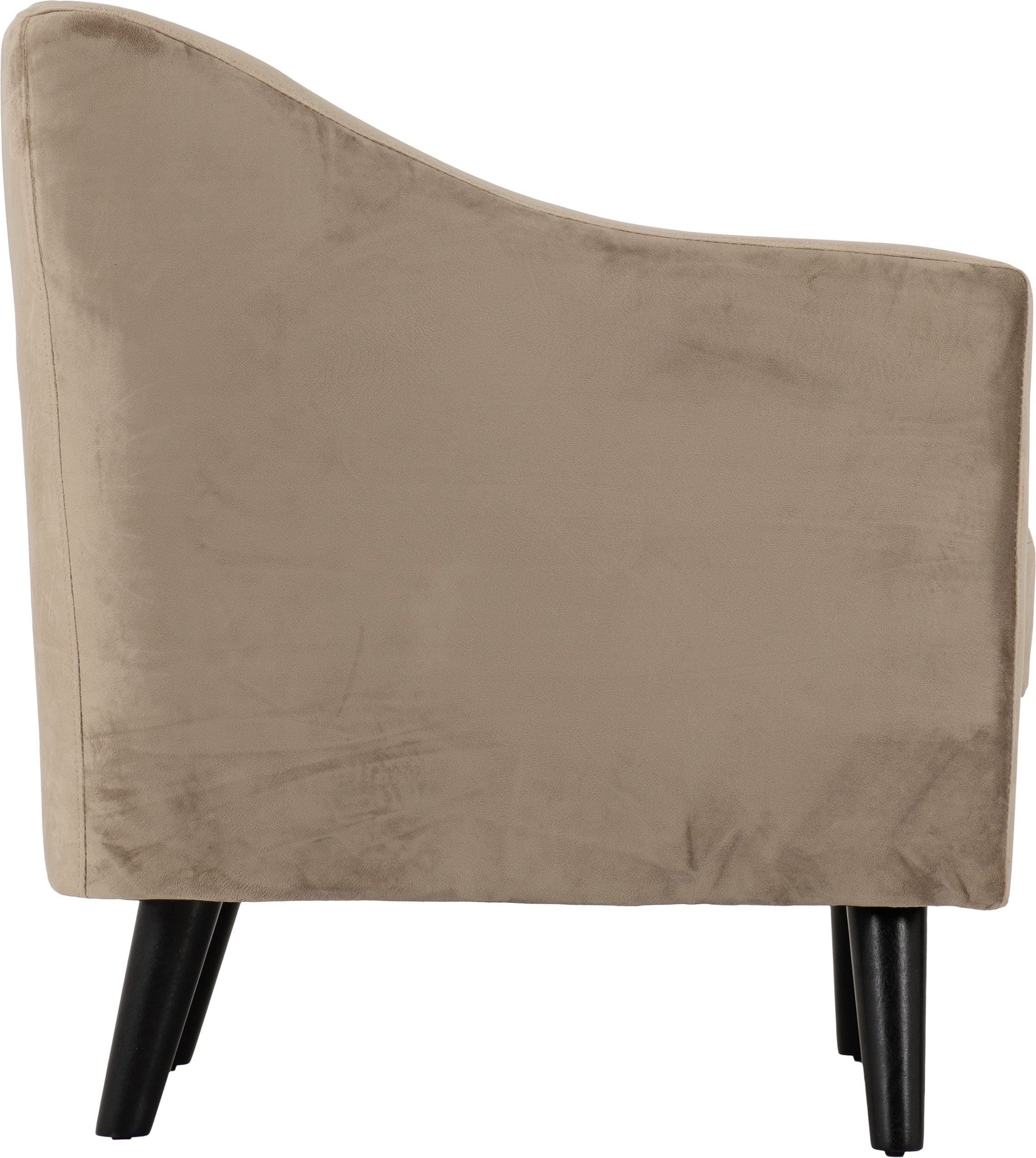 Ashley 1 Seater Sofa Oyster Velvet Fabric