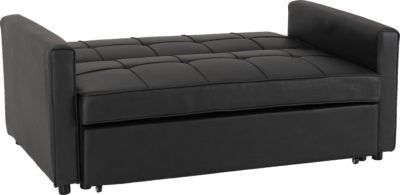 Astoria Sofa Bed Black Faux Leather