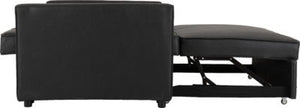 Astoria Sofa Bed Black Faux Leather