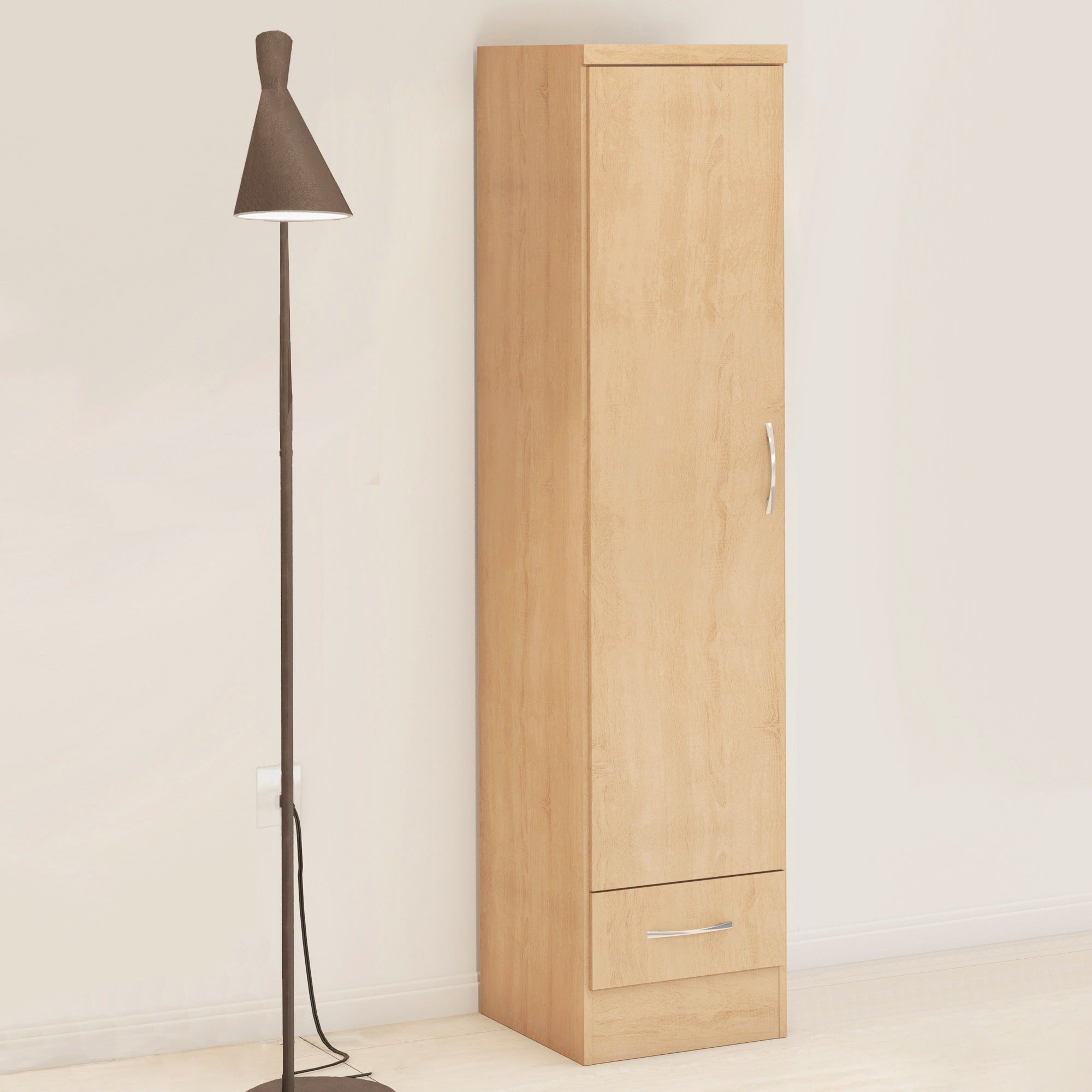 Nevada 1 Door 1 Drawer Wardrobe Sonoma Oak Effect