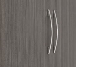 Nevada 2 Door 1 Drawer Wardrobe Black Wood Grain
