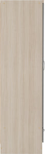 Nevada 2 Door 1 Drawer Wardrobe Grey Gloss/Light Oak Effect Veneer