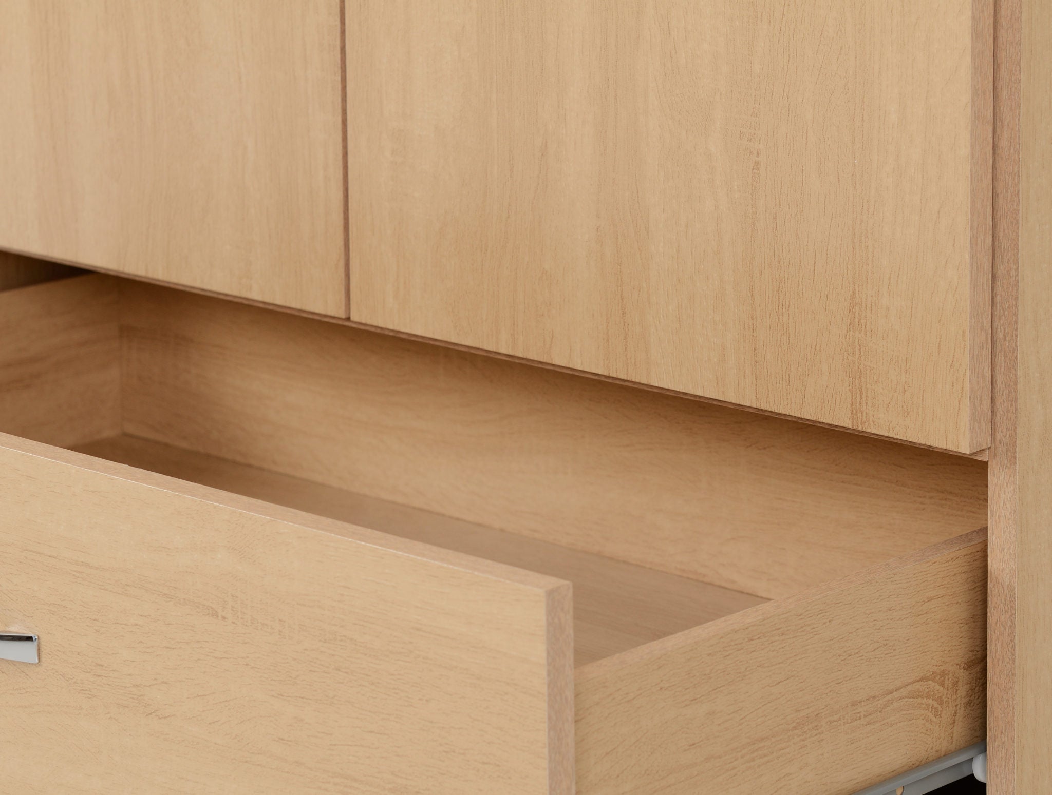 Nevada 2 Door 1 Drawer Wardrobe Sonoma Oak Effect