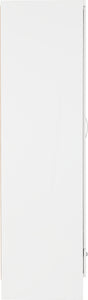 Nevada 2 Door 1 Drawer Wardrobe White Gloss