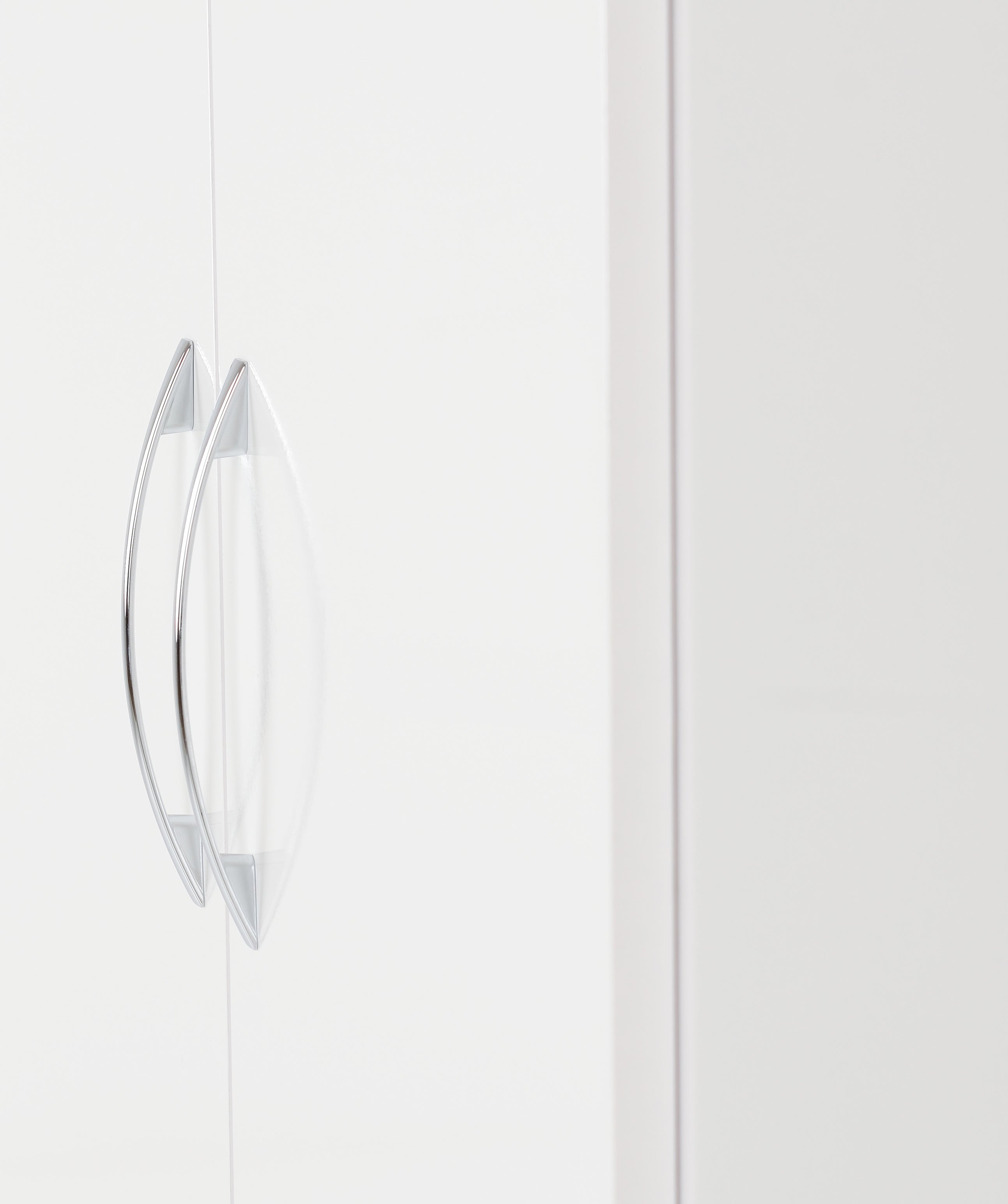 Nevada 2 Door 1 Drawer Wardrobe White Gloss
