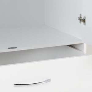 Nevada 2 Door 1 Drawer Wardrobe White Gloss
