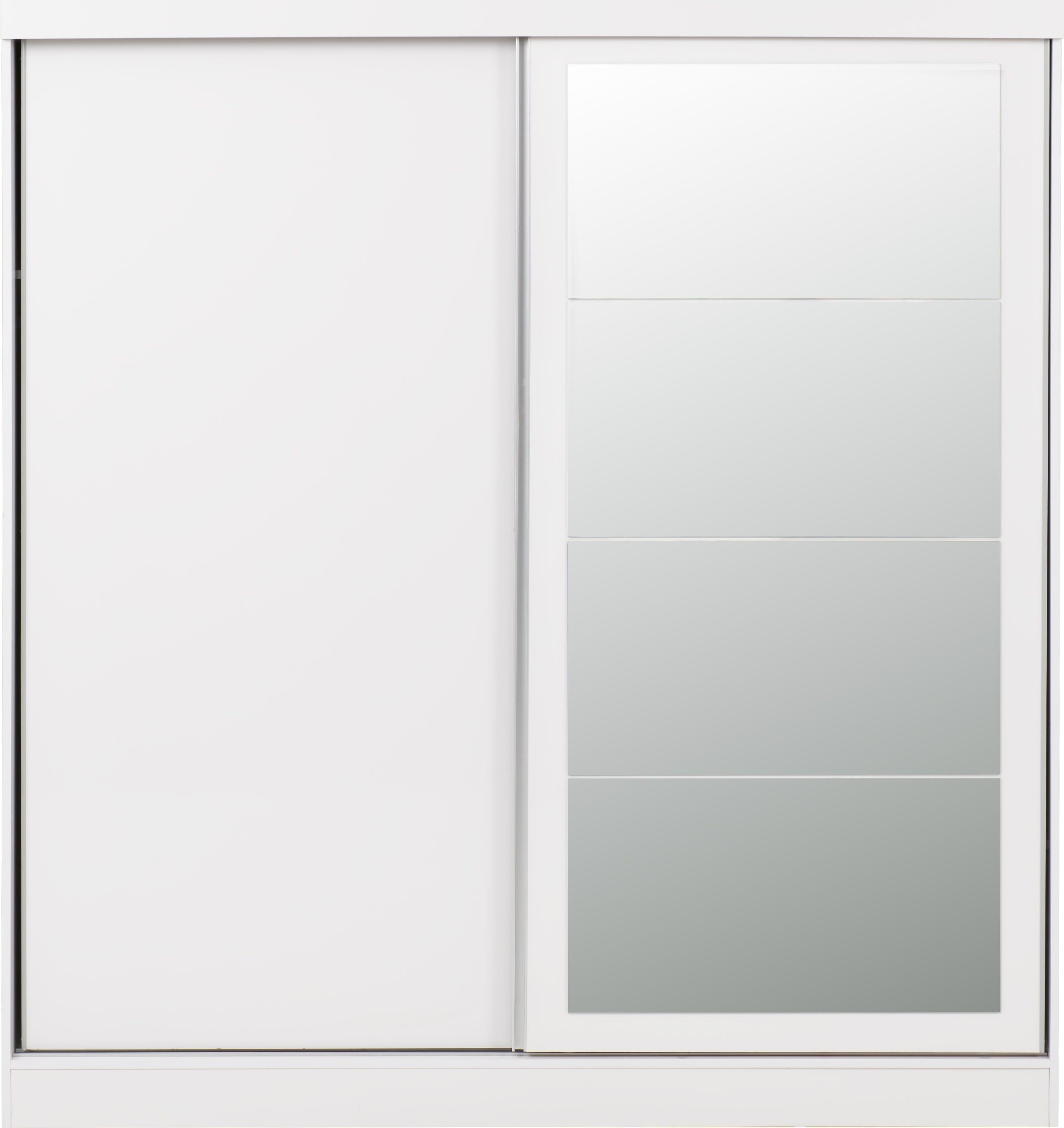Nevada 2 Door Sliding Wardrobe White Gloss
