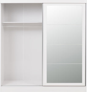 Nevada 2 Door Sliding Wardrobe White Gloss