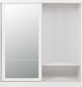 Nevada 2 Door Sliding Wardrobe White Gloss