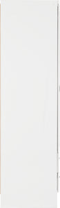 Nevada 3 Door 2 Drawer Mirrored Wardrobe White Gloss