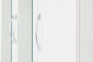 Nevada 3 Door 2 Drawer Mirrored Wardrobe White Gloss