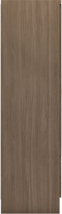 Nevada 4 Door 2 Drawer Mirrored Wardrobe Rustic Oak Effect