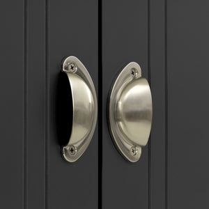 Toledo 2 Door Wardrobe Grey/Oak Effect