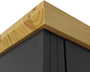 Toledo 2 Door Wardrobe Grey/Oak Effect