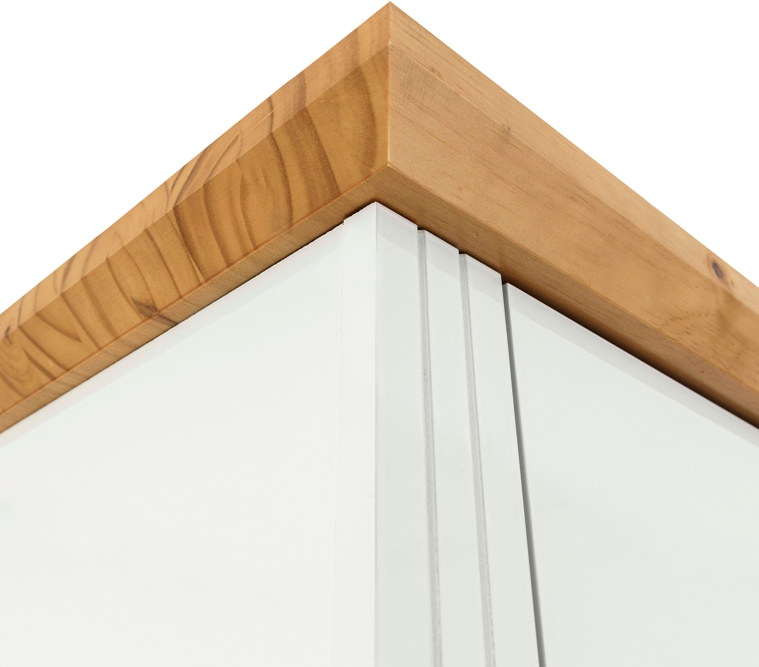 Toledo 2 Door Wardrobe White/Oak Effect