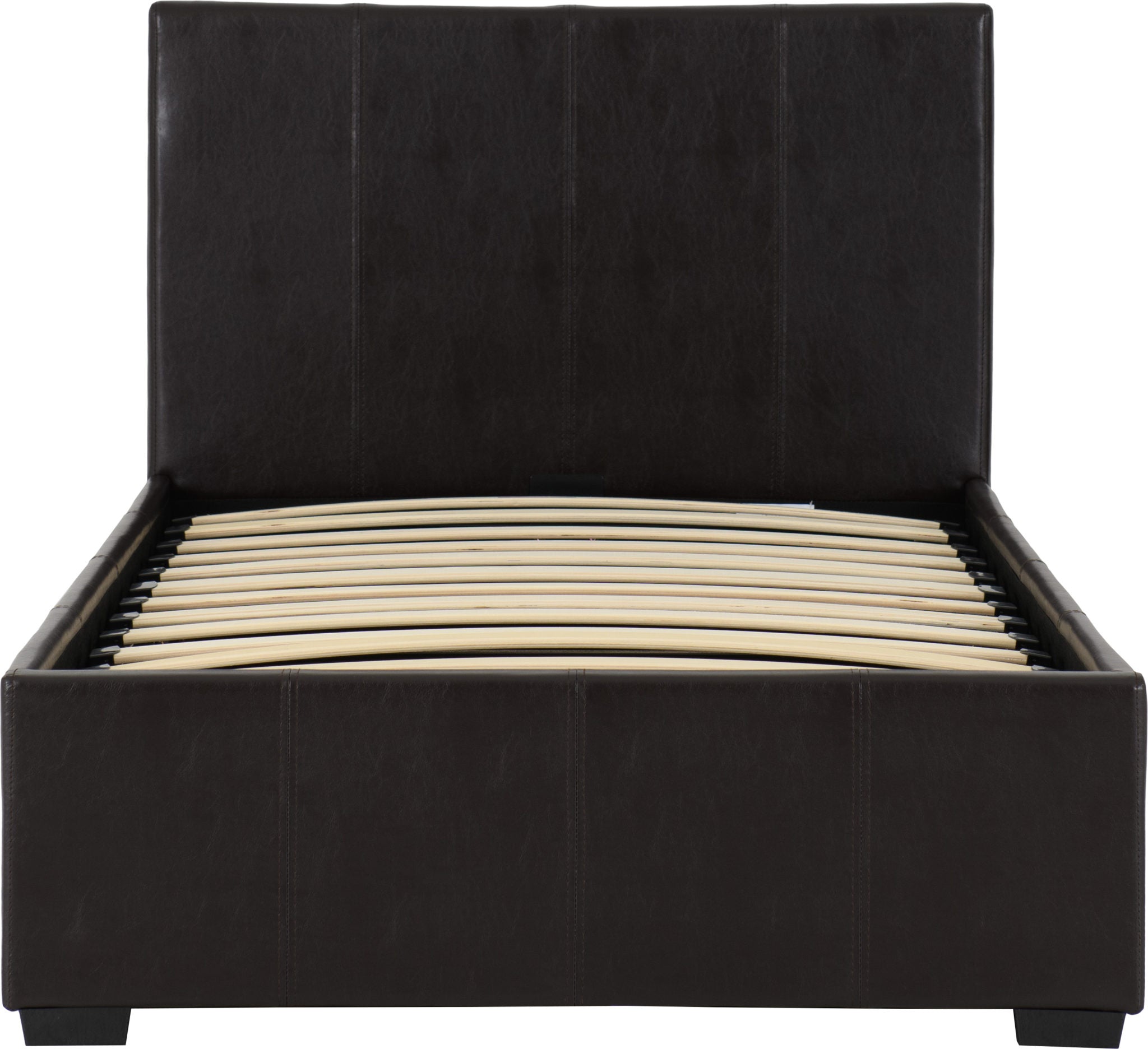 Waverley 3' Storage Bed Brown Faux Leather