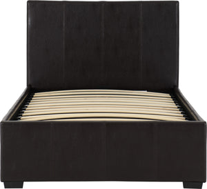 Waverley 3' Storage Bed Brown Faux Leather