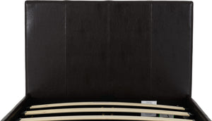 Waverley 3' Storage Bed Brown Faux Leather