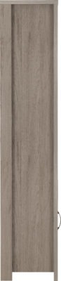 Zurich 1 Door Bookcase Grey Wood Grain