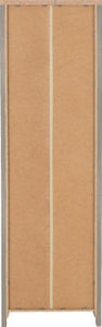Zurich 1 Door Bookcase Grey Wood Grain