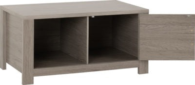 Zurich 1 Door Coffee Table Grey Wood Grain