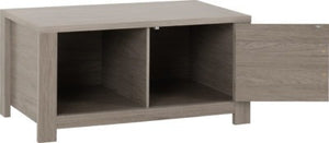 Zurich 1 Door Coffee Table Grey Wood Grain