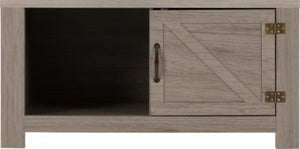 Zurich 1 Door Coffee Table Grey Wood Grain