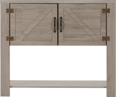 Zurich 2 Door Console Table Grey Wood Grain