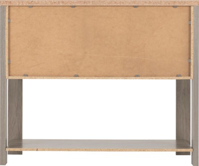 Zurich 2 Door Console Table Grey Wood Grain