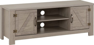 Zurich 2 Door TV Unit Grey Wood Grain