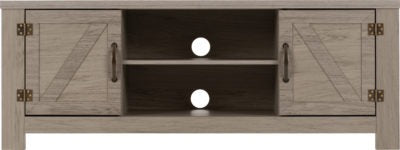 Zurich 2 Door TV Unit Grey Wood Grain