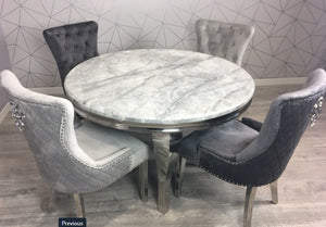 MARBLE ROUND DINING TABLE